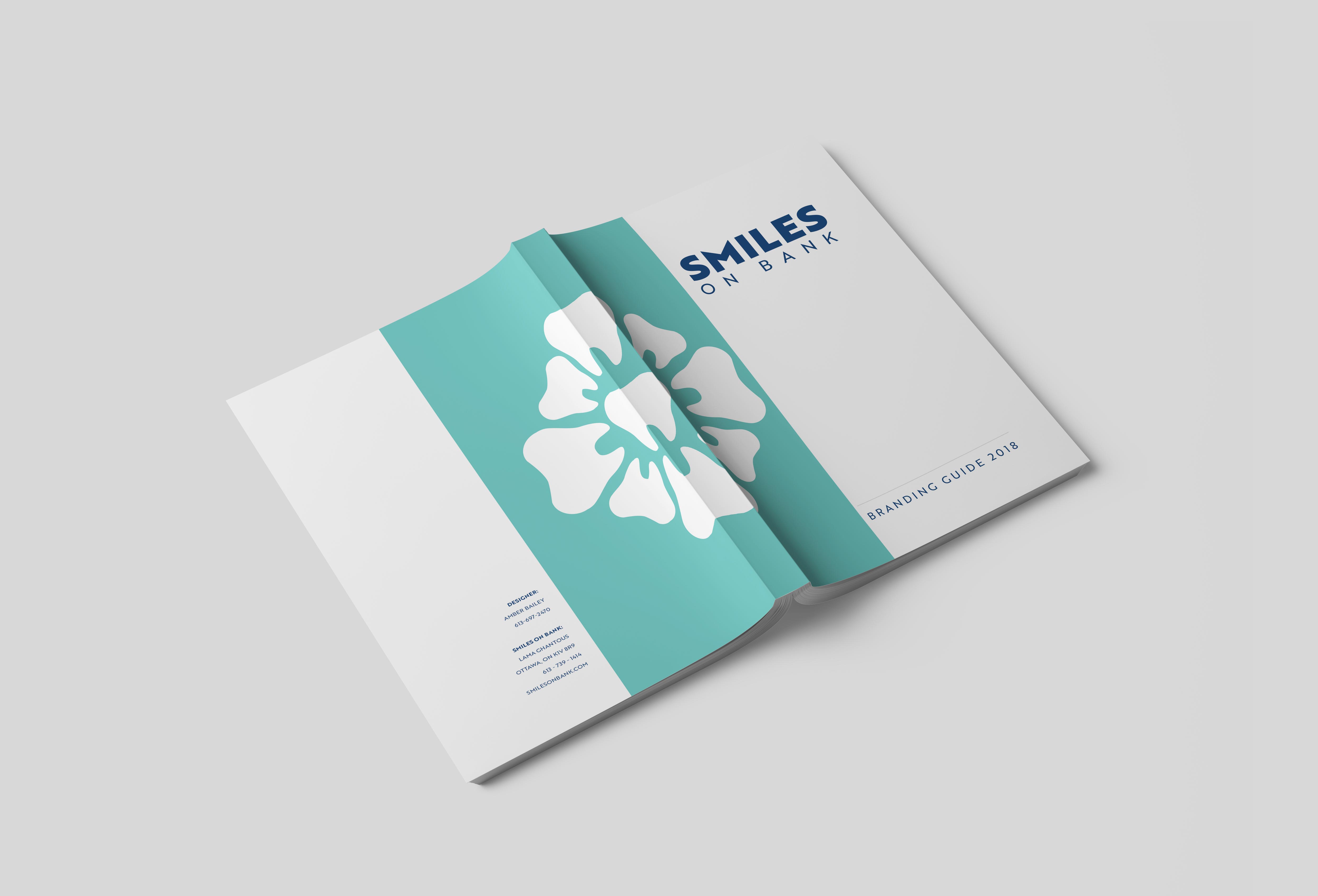 Front cover of the branding guidelines mockup