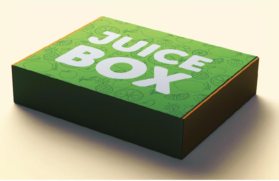 Final mockup of the Juice Box