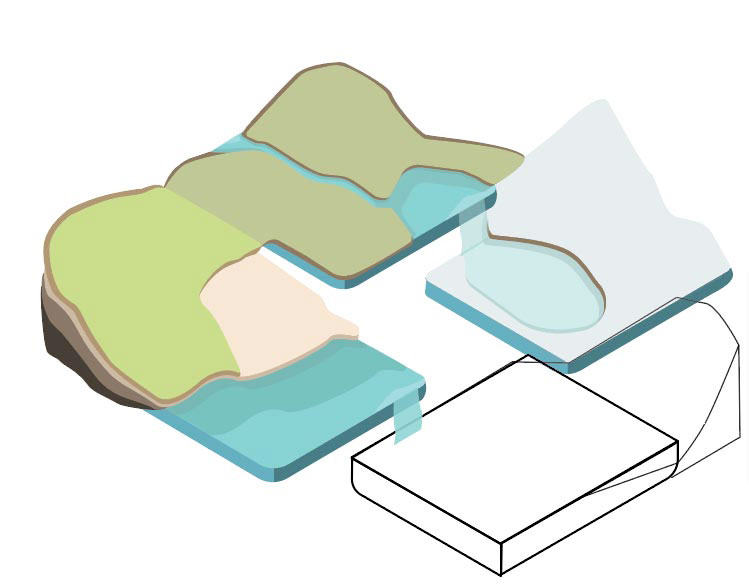 Third progress of the isometric illustration