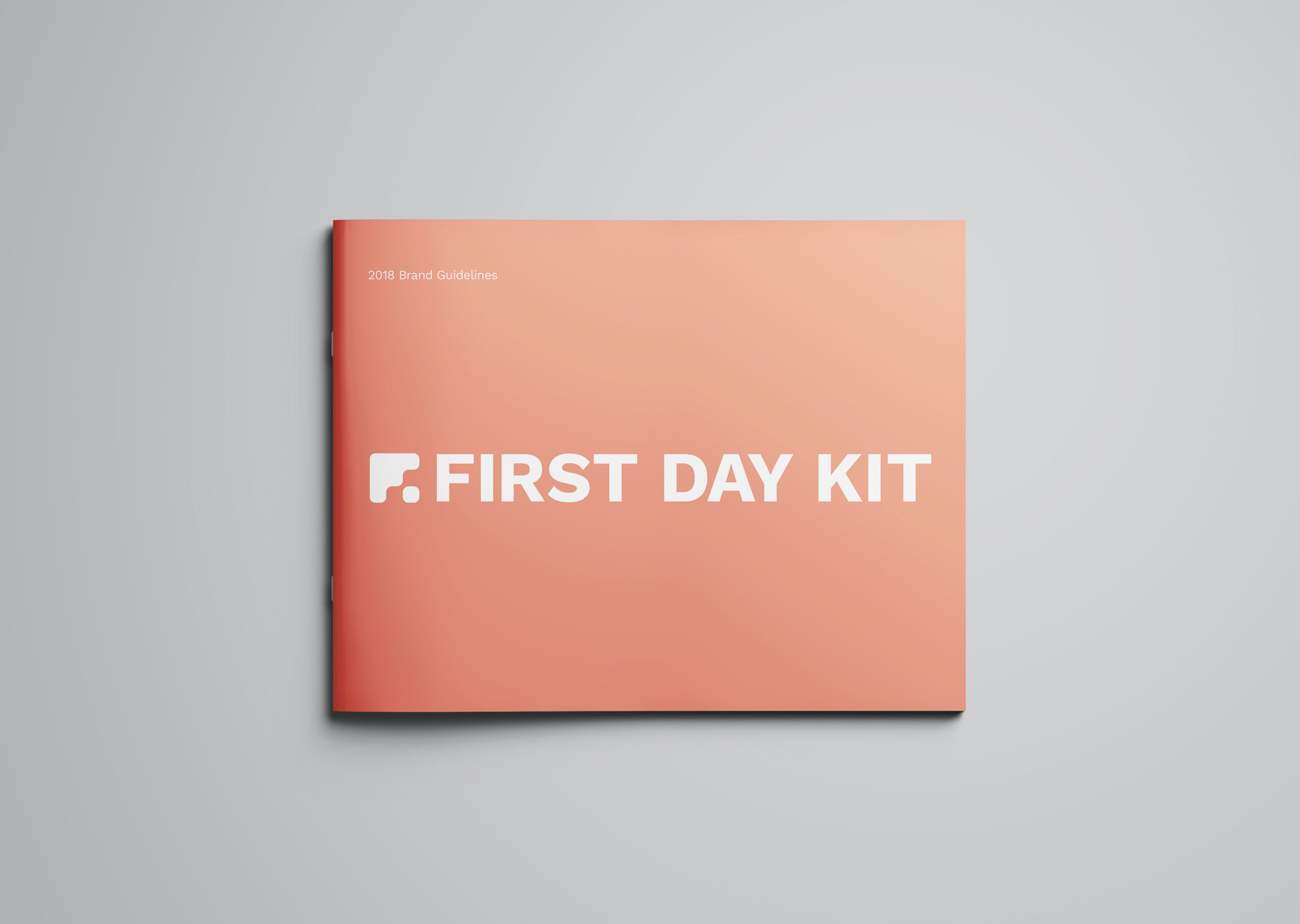 Outside front cover of the branding guidelines